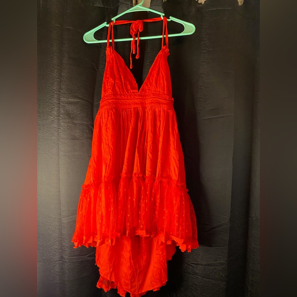 Red summer dress